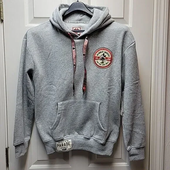 Disney Minnie Mouse Macy's Thanksgiving Day Parade 2024 Hoodie Women's XS Gray - Picture 3 of 10